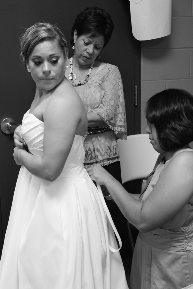 Bride with Mother and Maid